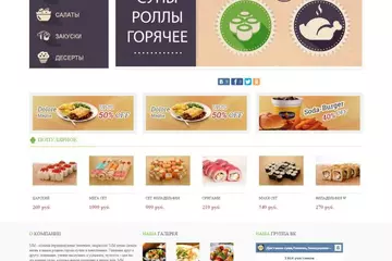 Сайт ресторана доставки еды